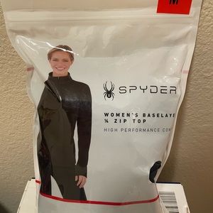 MEDIUM - Spyder Women’s Baselayer Quarter Zip